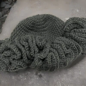 Beautiful Chunky Chenille Ruffle Hat Crochet Pattern Suitable for beginner - Picture 1 of 1