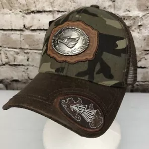 Trucker Hat Hecho in Mexico Eagle Aguilas Mesh Cap Cachucha Gorra Camo New 2 - Picture 1 of 7