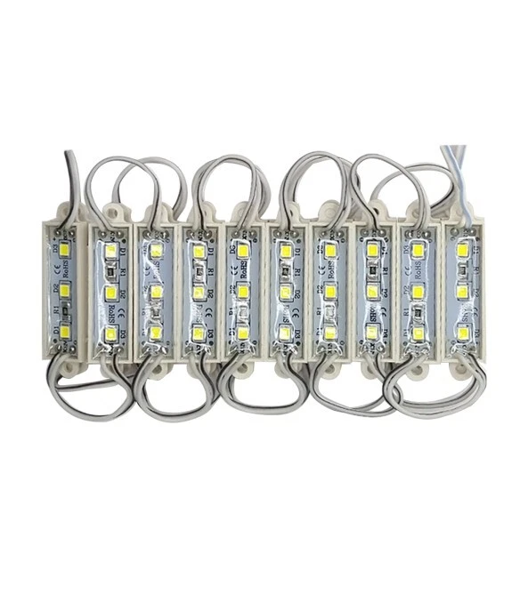 20PZ Mini Modulo 12V LED 2835 3 SMD 4500K IP65 AUTO RETROILLUMINAZIONE INSEGNE - Immagine 1 di 1