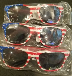 American Flag Sunglasses. 5 Pair Lot for $20. FREE SHIPPING. Best Deal Around! - Picture 1 of 3