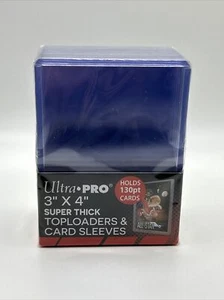 Ultra Pro 3X4 Super grube ładowarki górne 130pt punkt 1 opakowanie 10 sztuk z RĘKAWAMI - Zdjęcie 1 z 6