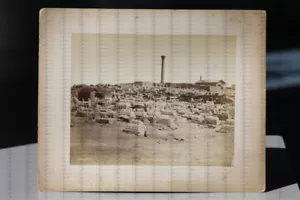 Albumin Foto Nr. 21 Felix Bonfils um 1860 Colonne Pompee Alexandrie Ägypten - Bild 1 von 1