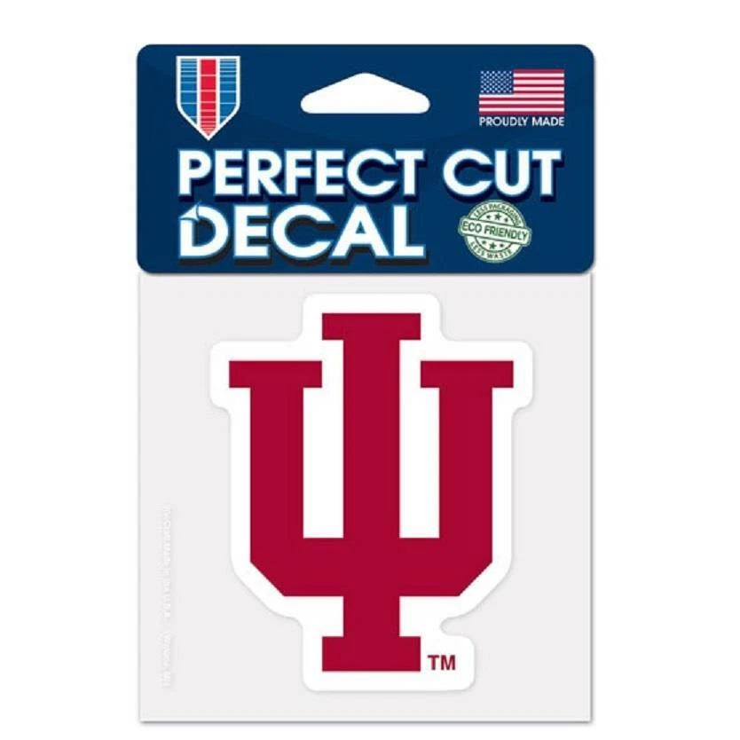Indiana Hoosiers 4"x4" Perfect Cut Car Decal [NEW] NCAA Auto Sticker Emblem - Image 1 of 1
