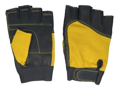 Men's  1/2 Finger Cycling Gloves (Reverse Stitch) - Image 1 of 4
