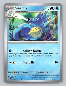 Seadra 011/064 Common Shrouded Fable Pokémon Scarlet & Violet - Picture 1 of 2