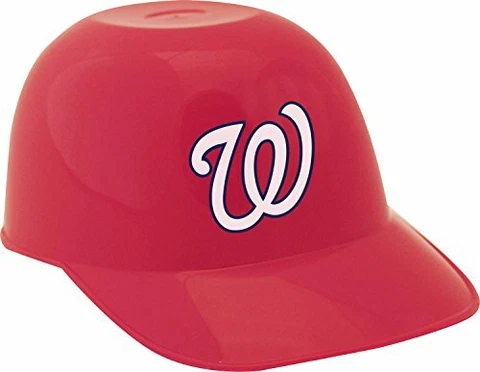 Washington Nationals MLB 8oz Snack Ice Cream Mini Baseball Helmets - Quantity 6 Cover
