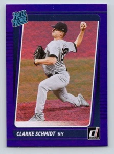 Donruss 2021 - Clasificado Rookie RC - Holo púrpura #41 Clarke Schmidt - ¡Envío gratuito! - Imagen 1 de 2