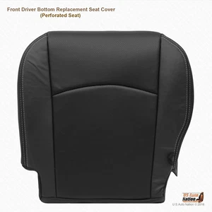 2016 17 2018 For Dodge Ram 5500 Laramie Truck Driver Bottom Leather Cover Black - Picture 1 of 7