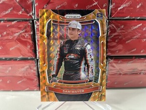 2021 NASCAR Racing Prizm Sam Mayer #32 Reactive Orange Parallel Rookie Card