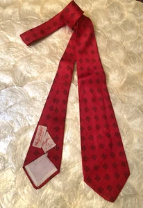 Vintage BLANFORD 52 TIE/Phelps-Terkel CALIFORNIA 3" Wide/DK Red & Minty-ALL SILK - Picture 1 of 13