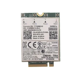 Módulo de tarjeta WWAN Dell 5420 5424 7424 DW5821e T77W968 LTE 1Gbps Cat16 GNSS 5G - Imagen 1 de 2