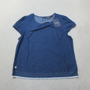 Regatta Jakayla Top Womens UK 20 Chambray Casual Sleeveless Outdoors EU 46 NWT - Picture 1 of 8