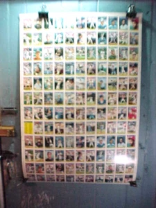UNCUT SHEET of 132 TOPPS 1988 BASEBALL CARDS-Bonds-Clemens-Gooden -Valenzuela + - Picture 1 of 6
