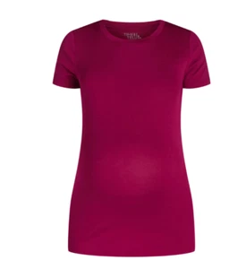 Camiseta de maternidad Time & Tru con mangas cortas para mujer XL 16/18 violeta magenta nueva con etiquetas - Imagen 1 de 1