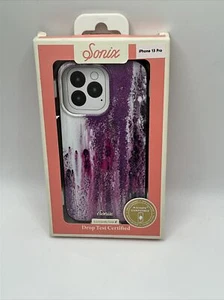 Sonix Apple iPhone 13 Pro Magnetic Charge Compatible Purple Rain Glitter - Picture 1 of 5