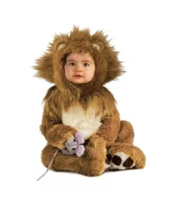 Lion Cub Halloween Infant Baby 3-Piece Plush Costume - Picture 1 of 4