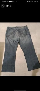 Rock & Republic Blue Floyd Button Fly Bootcut Jeans Men’s Size 34x30 Comfortable - Picture 1 of 4