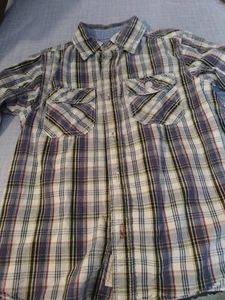 Boys Plaid Long Sleeve Shirt Size 4 In Blue, Red,Yellow,And White - Picture 1 of 6