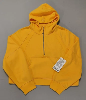 Lululemon Scuba Oversized 1/2 zip Mango Orange Sherbet Hoodie Size:  XL/XXL  EUC - Image 1 of 4