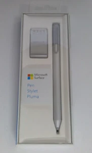 Microsoft Surface Pro Pen Stylus Model 1710 with 4 extra tips - Silver - Picture 1 of 5