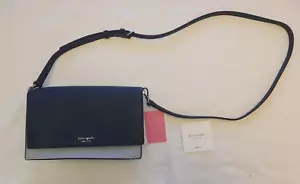 NWT Kate Spade New York Cameron Crossbody Blue & Navy Two-Tone Leather Purse - Picture 1 of 11