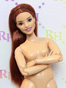 NUEVA MUÑECA DE YOGA 2021 Barbie para ÚNICA HECHA PARA MOVER DESNUDA CURVILÍNEA PELIRROJA ALEC Escultura - Imagen 1 de 7