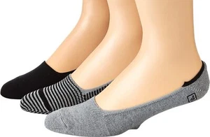 Sperry Men's Skimmer Feed Stripe Liner Socks-3 Pair 6-12, Black - Picture 1 of 1