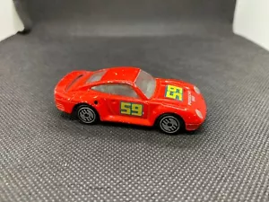 Hot Wheels - Porsche 959 1990 Mainline Vintage Red - Diecast - 1:64 Scale - USED - Picture 1 of 8