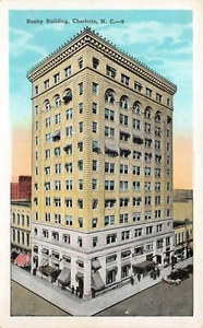 # B3372 CHARLOTTE, N.C. POSTKARTE, REALTY BUILDING - Bild 1 von 2