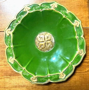 Vintage italienische Ugo Zaccagnini Keramikschüssel grün, Made in Italy - Bild 1 von 11