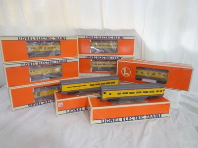 Lionel Union Pacific 15” Alum 8 Car Passenger Set 9545 -9549 7210 19121 19152 - Image 1 of 4