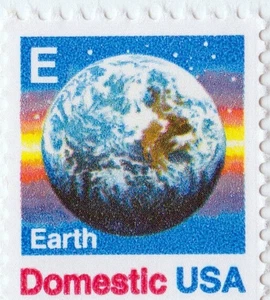 EARTH STAMP E Unused 25 cent US POSTAGE USPS USA Space Stars Lot (36) Bonus - Picture 1 of 8