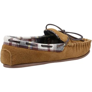 Cotswold Chatsworth Slippers Tan With classic boat shoe character and moccasin - Picture 1 of 22