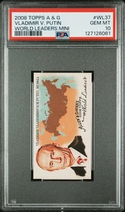 2008 Allen & Ginter's The World's Leaders Minis Vladimir Putin PSA 10 - Picture 1 of 2