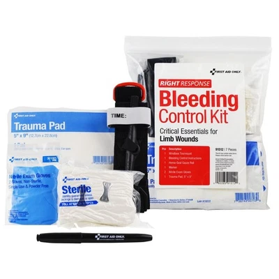 First Aid Only 91512 8-Piece Critical Essentials Bleeding Control Kit New - Image 1 of 4