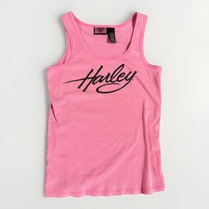 Harley Davidson Shirt Womens L Pink Motorcycle Biker Tank Top - Picture 1 of 6