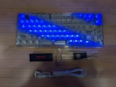 Teclado para juegos Redragon ELF PRO K649 Pro 78 % junta inalámbrica RGB Foto 1 de 2