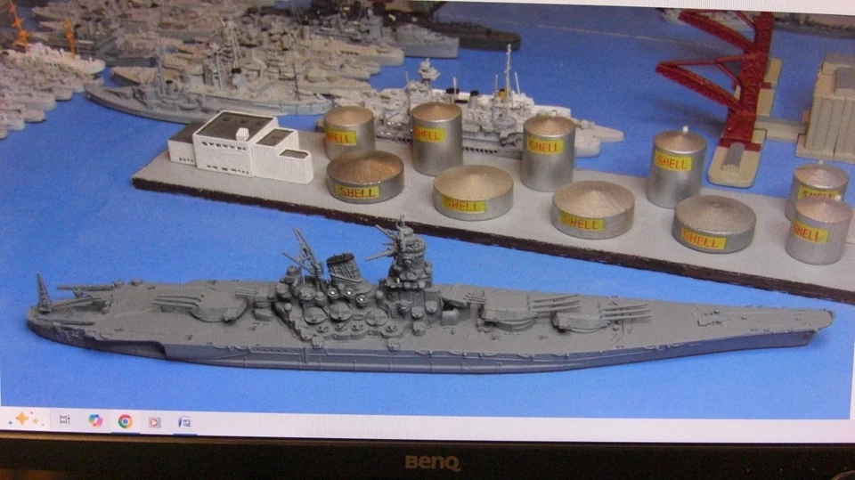 Super navio de guerra "Musashi" 1944 Netuno Imperial Marinha Japonesa 1:1250 novo #1200 - Imagem 1 de 4