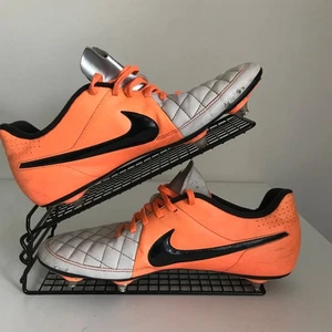 Nike Tiempo Rio II SG Football Boots Desert Sand/Black/Orange – Rare UK 9 - Picture 1 of 10