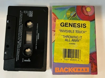 Genesis Invisible Touch Cassette Tape Atlantic Records 1989 2 Song - Image 1 of 3