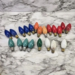 Vintage C7 22 Multi Christmas Light Bulbs Replacement - Picture 1 of 2