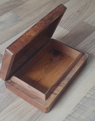 Boite loupe, bois,   ancienne et raffiné - Photo 1/4