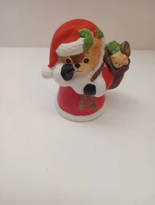 Orso di Babbo Natale Vintage 1987 Enesco Lucy Rigg con Sacchetto di Giocattoli - Foto 1 di 6