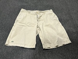 Pantalones Cortos Lacoste Para Hombre 32x10 Tostado Informal Preppy Chino Caimán Cocodrilo Logo - Imagen 1 de 12