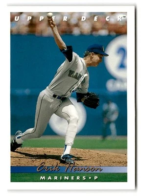1993 Upper Deck #338 Erik Hanson - Image 1 of 2