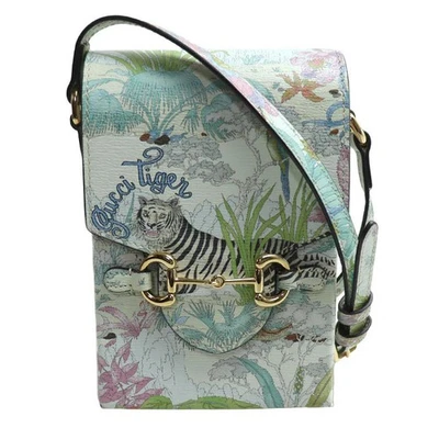 GUCCI Tiger Horsebit 1955 Shoulder Bag Multicolor 625615 Animal from Japan #1533 - Image 1 of 4