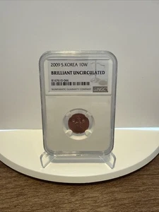 2009 SOUTH KOREA 10 WON Brilliant Uncirculated NGC - Picture 1 of 2