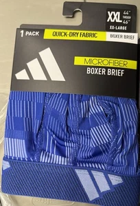 Adidas microfiber boxer brief men’s size XXL Royal blue quick dry $20 new - Picture 1 of 5