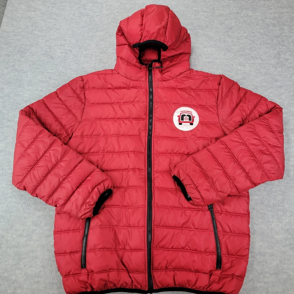 Chaqueta acolchada acolchada bordada Target Employee Drive Up para hombre talla grande Foto 1 de 4