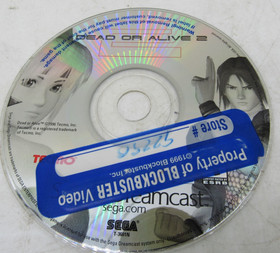 Dead or Alive 2 (Sega Dreamcast, 2000) Disc Only - TESTED - WORKING